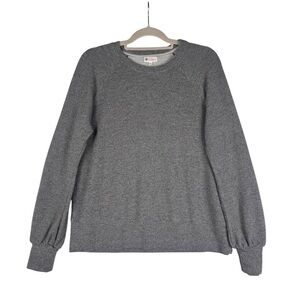 Sundry for Evereve Sweatshirt Size 0 Heather Gray Pullover Stretch Terry